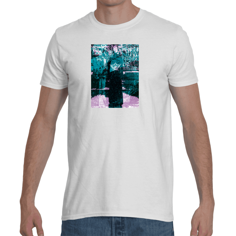 Cire Revolution Roman Catholic Woman Graphic T-shirt in white